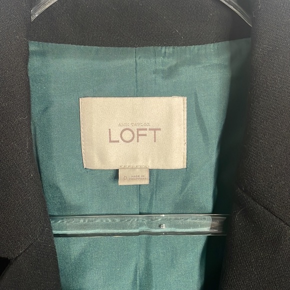 Loft Black Blazer size 0 - Picture 2 of 5